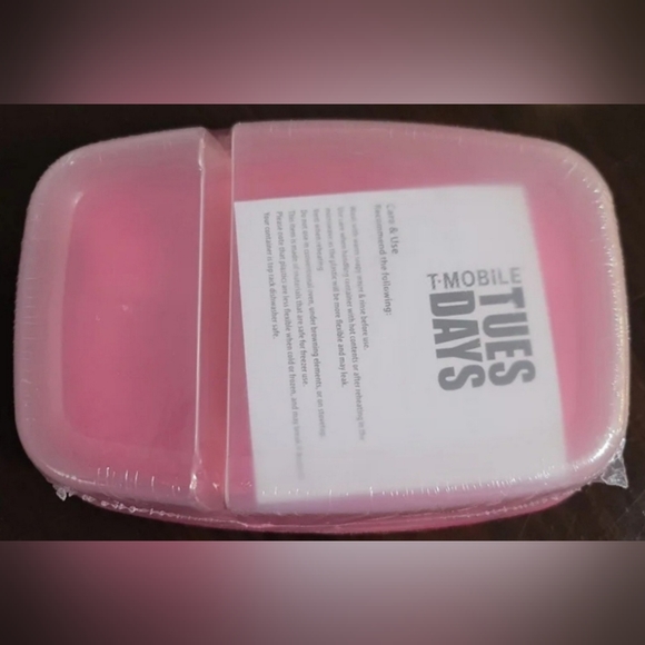 NWOT T-MOBILE Plastic Food Container x2, *PM* - Picture 3 of 3